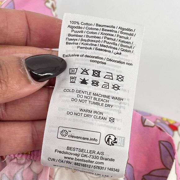 Vero Moda Women's Taya Floral Pull-On Cotton High Waisted Shorts XS - Picture 12 of 13